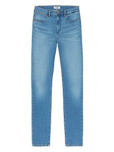 Wrangler Dżinsy - Skinny fit - w kolorze niebieskim rozmiar: W31/L32. Niebieskie jeansy Wrangler, z aplikacjami. Za 173,99 zł.