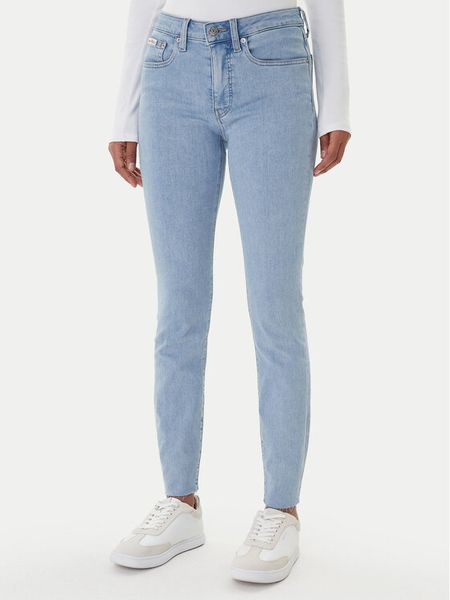 Calvin Klein Jeans Jeansy LV047E617G Niebieski Skinny Fit. Niebieskie jeansy Calvin Klein Jeans, bez wzorów, z bawełny. Za 299,99 zł.