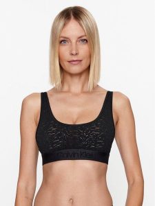 Calvin Klein Underwear Biustonosz top 000QF7340E Czarny. Czarne biustonosze Calvin Klein Underwear, s, bez wzorów, z syntetyku, bez kołnierzyka, bez ramiączek. Za 119,99 zł.