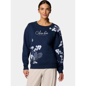 Bluza Damska Columbia Meridian Creek Crew. Niebieskie bluzy Columbia, m, bez wzorów, bez kaptura. Za 269,00 zł.