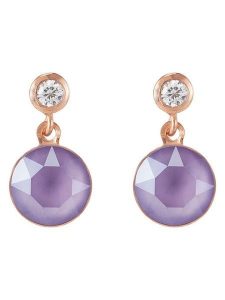 COEUR DE LION Pozłacane kolczyki-wkrętki z kryształami Swarovski rozmiar: onesize. Różowe kolczyki COEUR DE LION, z kryształem, pozłacane. Za 130,99 zł.