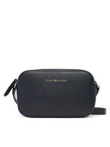 Tommy Hilfiger Torebka Th Logo Camera Bag AW0AW18115 Granatowy. Niebieskie listonoszki TOMMY HILFIGER, bez wzorów, ze skóry, bez dodatków. Za 409,99 zł.