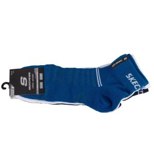 Skarpetki sportowe dla dorosłych 3PPK Mesh Ventilation Socks. Białe skarpetki Skechers, bez wzorów, z meshu. Za 25,99 zł.