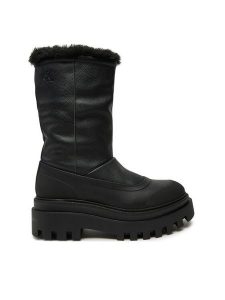 Calvin Klein Jeans Śniegowce Flatform Chelsea Boot Padded YW0YW01558 Czarny. Czarne buty zimowe Calvin Klein Jeans, z jeansu, bez obcasa, bez zapięcia. Za 809,99 zł.