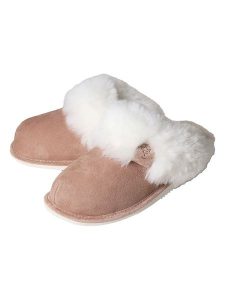 Kaiser Naturfellprodukte Kapcie wełniane w kolorze brązowym rozmiar: 36. Brązowe kapcie Kaiser Naturfellprodukte, bez wzorów, ze skóry. Za 196,70 zł.