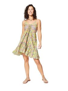 Ipanima Sukienka w kolorze żółto-jasnoróżowym rozmiar: 34/36. Żółte sukienki Ipanima, bez wzorów, bez kołnierzyka, bez ramiączek, mini. Za 65,99 zł.