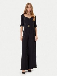 Rinascimento Kombinezon CFC0125323003 Czarny Wide Leg. Czarne kombinezony Rinascimento, xs, bez wzorów, z syntetyku, bez kołnierzyka, bez ramiączek. Za 489,99 zł.