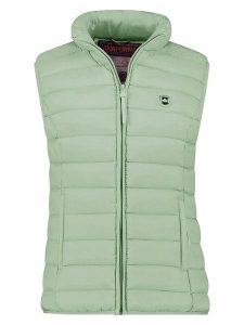 ANAPURNA Kamizelka pikowana "Vakitalana" w kolorze miętowym rozmiar: M. Zielone kamizelki ANAPURNA, m, bez wzorów, bez kołnierzyka, bez ramiączek, bez kaptura. Za 113,99 zł.