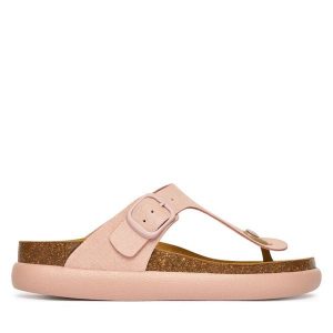 Japonki Scholl. Czerwone klapki Scholl, bez wzorów, bez obcasa. Za 379,99 zł.