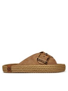 Bohonomad Klapki Casablanca CAS.12-00044 Beżowy. Brązowe klapki Bohonomad, bez wzorów, ze skóry, bez obcasa. Za 349,99 zł.