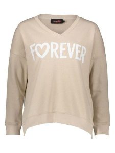 Miss goodlife Bluza "Forever" w kolorze beżowym rozmiar: XL. Brązowe bluzy miss goodlife, xl, bez wzorów, z bawełny, bez kaptura. Za 176,50 zł.