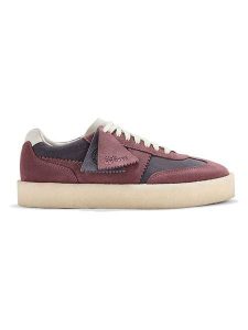 Clarks Skórzane sneakersy "Tor 80" w kolorze różowo-granatowym rozmiar: 37. Niebieskie trampki Clarks, bez wzorów, bez zapięcia. Za 244,80 zł.