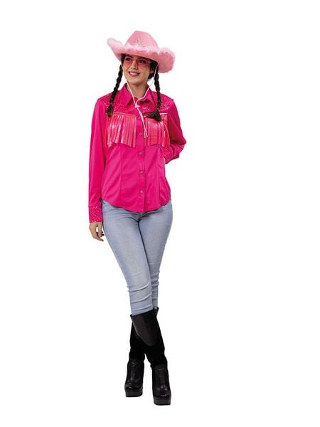 Party x People Koszula westernowa "Babe" w kolorze różowym rozmiar: 38. Różowe koszule Party x People, bez wzorów, bez kołnierzyka, bez ramiączek. Za 56,53 zł.