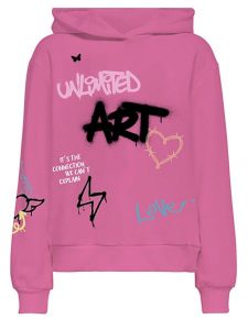 ONLY Bluza w kolorze różowym rozmiar: M. Różowe bluzy ONLY, m, bez wzorów, z kapturem. Za 109,78 zł.