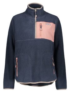 Sublevel Bluza polarowa w kolorze granatowo-jasnoróżowym rozmiar: XS. Niebieskie bluzy Sublevel, xs, bez wzorów, z polaru, bez kaptura. Za 83,42 zł.