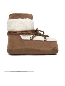 DeeZee Śniegowce JC4336 Brązowy. Brązowe buty zimowe DeeZee, z materiału, bez obcasa, bez zapięcia. Za 199,99 zł.