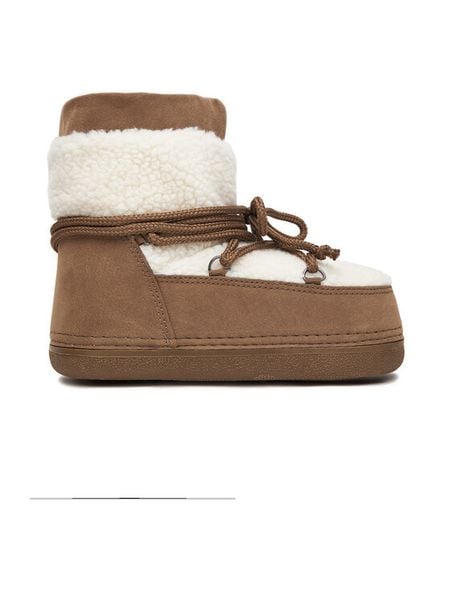 DeeZee Śniegowce JC4336 Brązowy. Brązowe buty zimowe DeeZee, z materiału, bez obcasa, bez zapięcia. Za 199,99 zł.