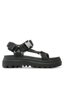 Palladium Sandały Pallacruise Strap 97465-001-M Czarny. Czarne sandały Palladium, bez wzorów, z materiału, bez obcasa, na płaskiej podeszwie, bez zapięcia. Za 229,99 zł.