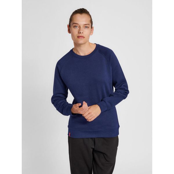 Bluza damska Hummel red Heavy. Niebieskie bluzy Hummel, xl, bez wzorów, bez kaptura. Za 215,50 zł.