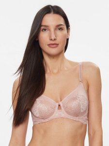 Triumph Biustonosz z fiszbiną Wild Peony Florale W01 10215982 Różowy. Czerwone biustonosze Triumph, bez wzorów, z syntetyku. Za 199,99 zł.