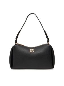 DKNY Torebka R423AE54 Czarny. Czarne torebki klasyczne DKNY, bez wzorów, ze skóry, bez dodatków. Za 419,99 zł.