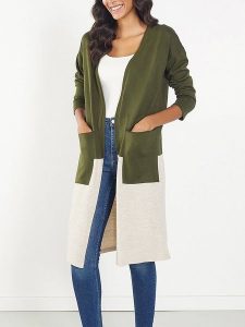 Milan Kiss Kardigan w kolorze oliwkowo-kremowym rozmiar: M. Brązowe kardigany Milan Kiss. Za 166,88 zł.