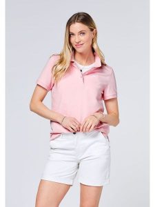 Polo Sylt Koszulka polo w kolorze jasnoróżowym rozmiar: M. Różowe bluzki Polo Sylt, m, bez wzorów, bez kołnierzyka, bez ramiączek. Za 127,35 zł.