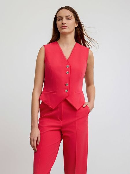 BGN Kamizelka w kolorze różowym rozmiar: 34. Różowe kamizelki BGN, bez wzorów, bez kołnierzyka, bez ramiączek, bez kaptura. Za 61,17 zł.