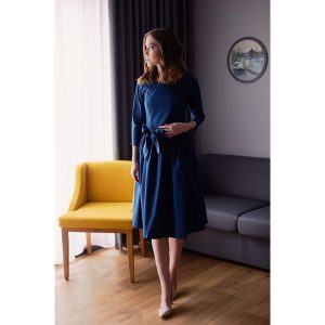 Sukienka Melia - navy blue 32 niebieski. Sukienki marki Marie Zélie. W wyprzedaży za 348,30 zł.