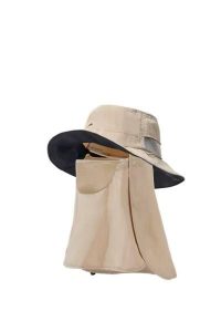 Kapelusz turystyczny Full Protective Brimmed Hat CYY2521FS014. Brązowe kapelusze NATUREHIKE, bez wzorów, z nylonu. Za 179,99 zł.