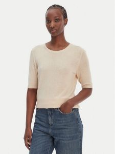 BOSS Sweter C_Fiaffu 50557077 Beżowy Regular Fit. Brązowe swetry klasyczne Boss, xl, z syntetyku, bez kołnierzyka. Za 449,99 zł.