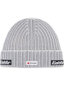 Eisbär Czapka "Sorrak" w kolorze szaro-białym rozmiar: onesize. Białe czapki Eisbar, z aplikacjami, z wełny. Za 118,56 zł.