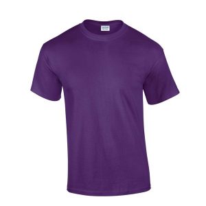 Ultra Bawełniana Koszulka Unisex Dla Dorosłych. Fioletowe bluzki GILDAN, m, bez wzorów, z bawełny, sportowe, bez kołnierzyka, bez ramiączek. Za 34,99 zł.