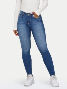 ONLY Jeansy Blush 15293282 Niebieski Skinny Fit. Niebieskie jeansy ONLY, bez wzorów, z bawełny. Za 169,99 zł.