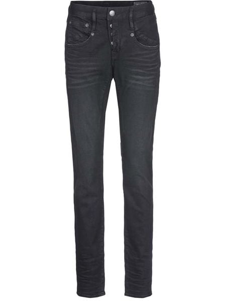 Herrlicher Dżinsy "Shyra" - Skinny fit - w kolorze czarnym rozmiar: W31/L32. Czarne jeansy Herrlicher, bez wzorów. Za 204,40 zł.