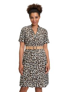 Vera Mont Sukienka w kolorze kremowo-jasnobrązowym rozmiar: 40. Brązowe sukienki Vera Mont, na co dzień, bez wzorów, z bawełny, bez kołnierzyka, bez ramiączek, mini, proste. Za 195,99 zł.