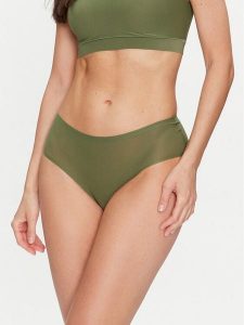 Chantelle Figi klasyczne Soft Stretch C26440 Zielony. Zielone figi Chantelle, bez wzorów, z syntetyku. Za 99,99 zł.