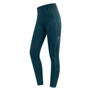 Termoaktywne legginsy do jazdy konnej z pełnym silikonowym gripem dla kobiet ELT. Brązowe legginsy ELT, bez wzorów, z elastanu. Za 230,55 zł.