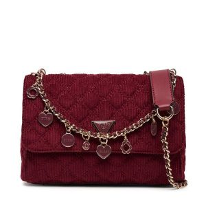 Torebka Guess. Czerwone torebki wieczorowe Guess, z aplikacjami, bez dodatków. Za 399,99 zł.