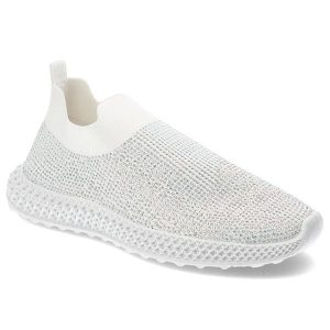 Białe Półbuty S.Barski Modne Sportowe Obuwie Damskie. Białe półbuty S.BARSKI, bez wzorów, z materiału, bez obcasa, na płaskiej podeszwie, bez zapięcia. Za 159,00 zł.