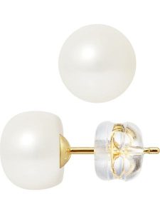 Pearl Addict Kolczyki-wkrętki z perłami w kolorze białym rozmiar: onesize. Białe kolczyki Pearl Addict, z perłą, złote. Za 274,10 zł.