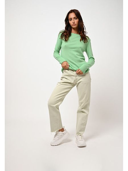 AUTHENTIC CASHMERE Kaszmirowy sweter "Criou" w kolorze zielonym rozmiar: XXL. Zielone swetry oversize AUTHENTIC CASHMERE, xxl, bez wzorów, z kaszmiru, bez ramiączek. Za 377,74 zł.