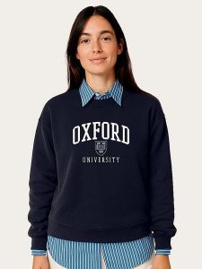 WOOOP Bluza "Oxford University" w kolorze granatowym rozmiar: XXL. Niebieskie bluzy Wooop, xxl, bez wzorów, bez kaptura. Za 108,99 zł.
