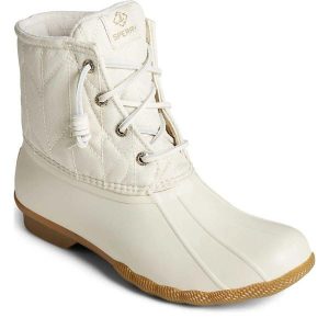 Damskie buty zimowe Sperry Saltwater SeaCycled Ivory White. Białe buty zimowe 47 Brand, z gumy, bez obcasa, bez zapięcia. Za 257,99 zł.