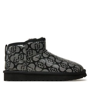 Śniegowce Liu Jo. Czarne buty zimowe Liu Jo, bez obcasa, bez zapięcia. Za 629,99 zł.
