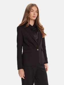 Morgan Marynarka 222-VLIME.F Czarny Regular Fit. Czarne marynarki i żakiety Morgan, bez wzorów, z bawełny. Za 319,99 zł.