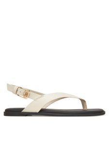 Tommy Hilfiger Sandały Color Block Thong Flat Sandal FW0FW08883 Écru. Sandały TOMMY HILFIGER, bez wzorów, ze skóry, bez obcasa, na płaskiej podeszwie, bez zapięcia. Za 299,99 zł.