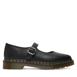 Półbuty Dr. Martens. Czarne półbuty Dr. Martens, bez wzorów, bez obcasa, na płaskiej podeszwie, bez zapięcia. Za 499,99 zł.
