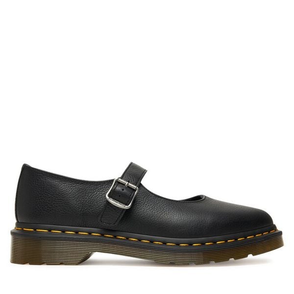 Półbuty Dr. Martens. Czarne półbuty Dr. Martens, bez wzorów, bez obcasa, na płaskiej podeszwie, bez zapięcia. Za 499,99 zł.