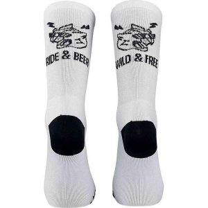 Skarpety rowerowe NORTHWAVE Ride & Beer Sock biały. Białe skarpetki Northwave, bez wzorów. Za 49,00 zł.